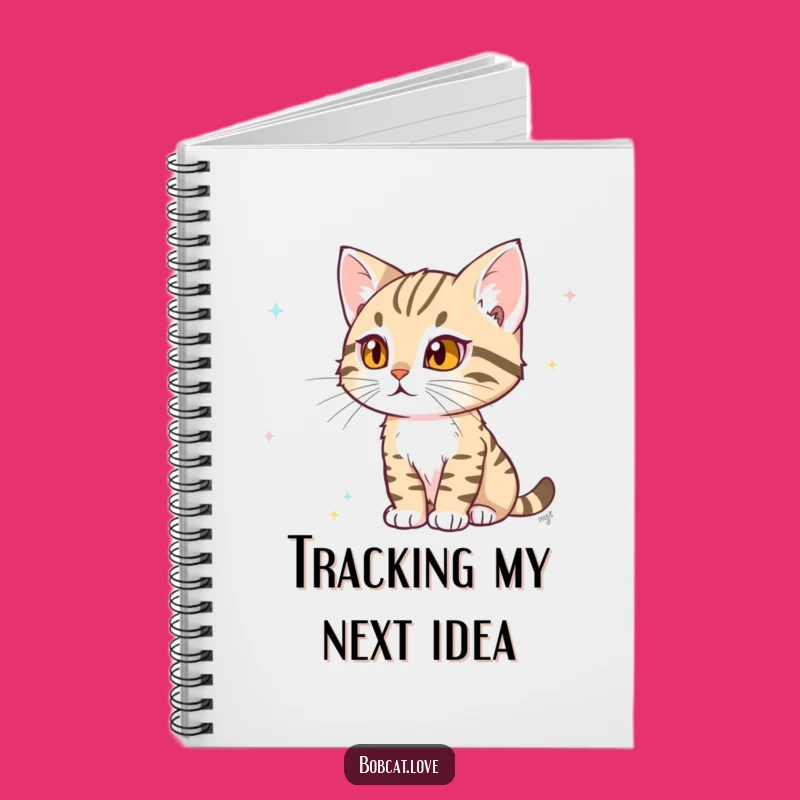 Funny Determined Bobcat Notebook: Focused Journaling Gift, Perfect Funny Gift for Planners