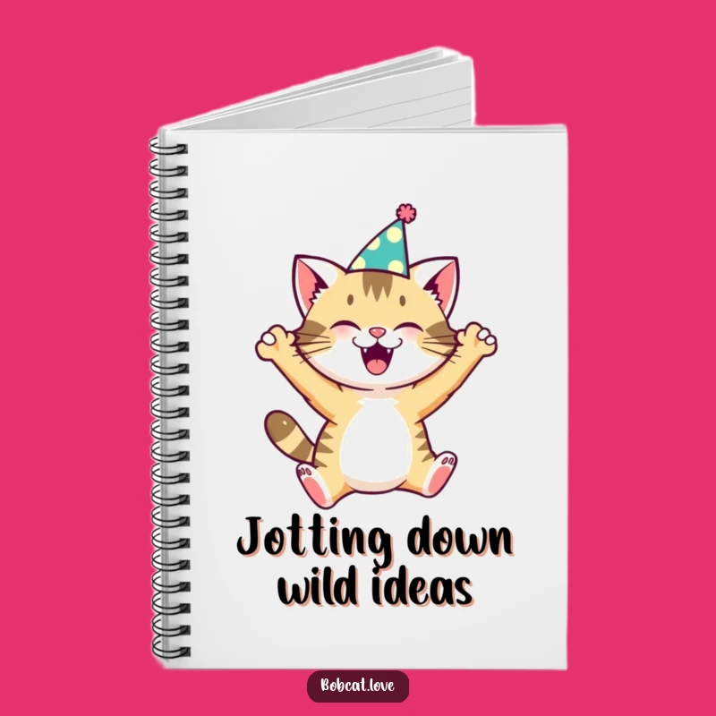 Funny Bobcat Party Notebook - Hilarious Journal for Creative Minds