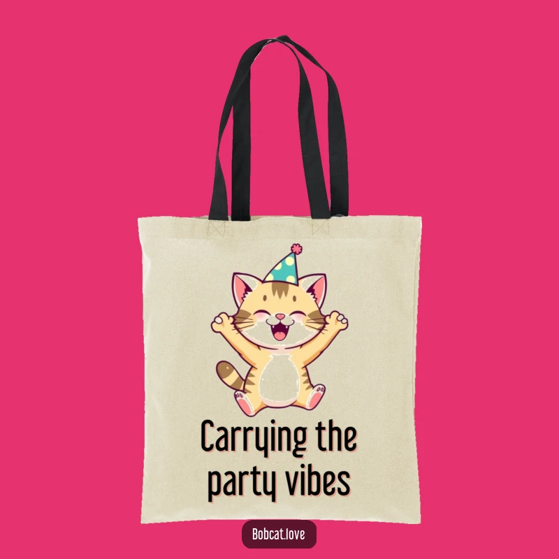 Funny Bobcat Party Tote Bag - Stylish & Comical Gift for Everyday Adventures