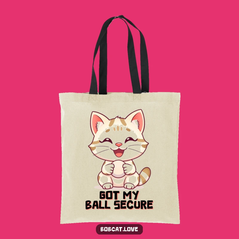Funny Delighted Bobcat Tote Bag - Stylish & Happy Bag for Everyday Fun
